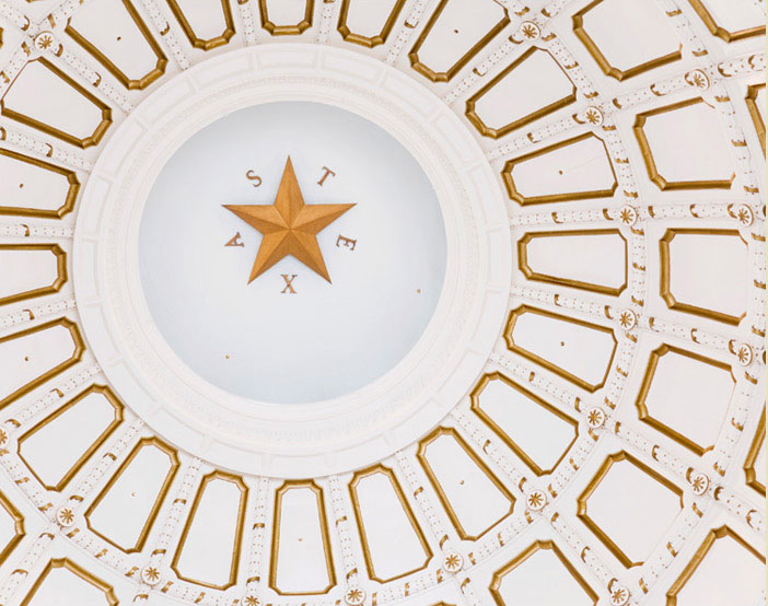 image of inside texas capitol dome